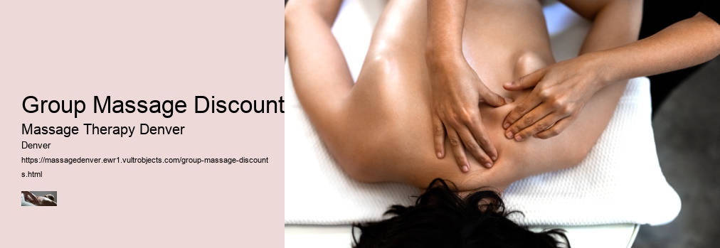 Group Massage Discounts